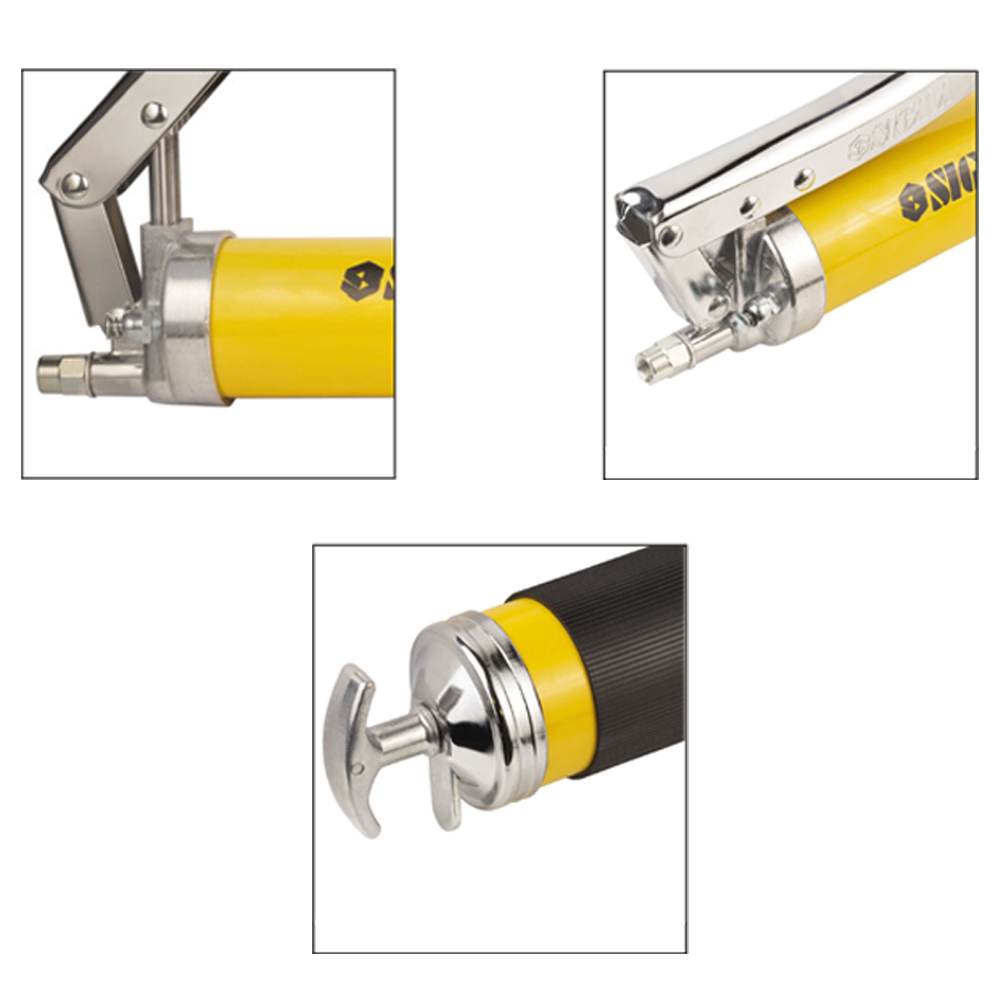 Шприц-масленка Sigma рычажно-плунжерный (двухплунжерный) 600 мл с гибким шлангом