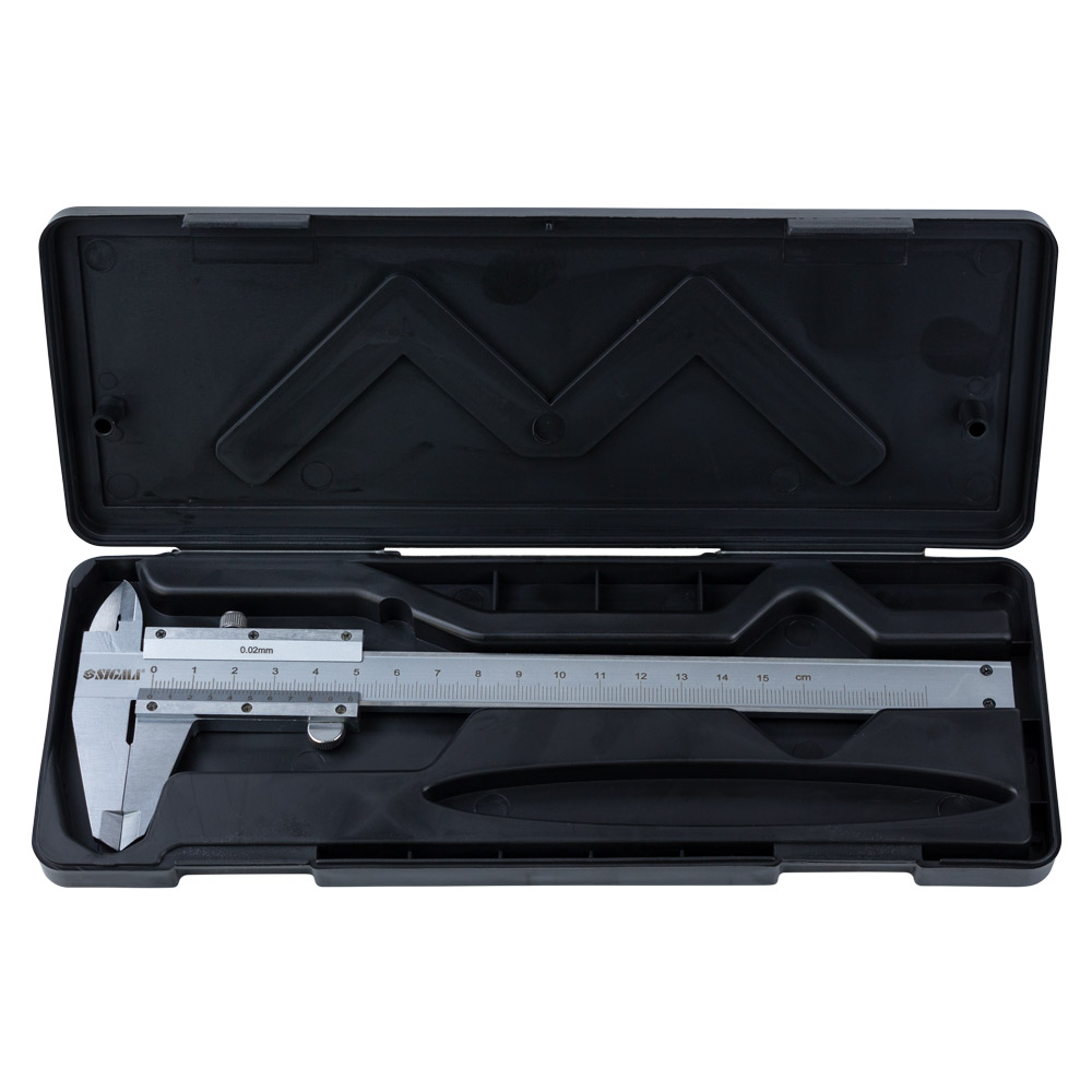 Штангенциркуль Sigma механічний 150 мм точність ±0.02 мм (пенал)