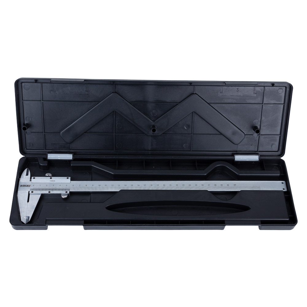 Штангенциркуль Sigma механічний 300 мм точність ±0.02 мм (пенал)