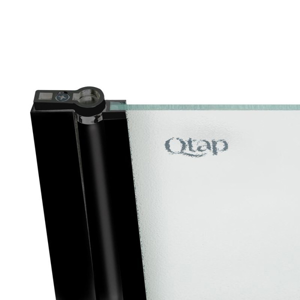 Штора на ванну Qtap Standard BLM407513APL скло Pear 6 мм, 75 х 140 см, ліва