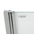 Штора на ванну Qtap Standard CRM407513APL скло Pear 6 мм, 75 х 140 см, ліва
