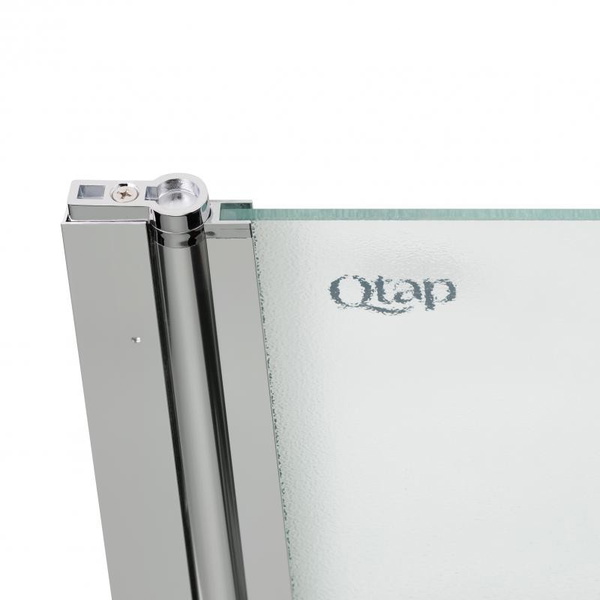 Штора на ванну Qtap Standard CRM407513APL скло Pear 6 мм, 75 х 140 см, ліва