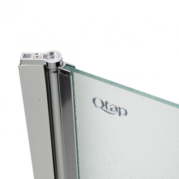 Штора на ванну Qtap Standard CRM407513APL скло Pear 6 мм, 75 х 140 см, ліва