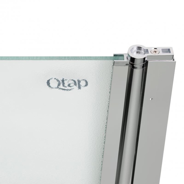 Штора на ванну Qtap Standard CRM407513APR скло Pear 6 мм, 75 х 140 см, права