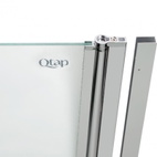 Штора на ванну Qtap Standard CRM407513APR скло Pear 6 мм, 75 х 140 см, права