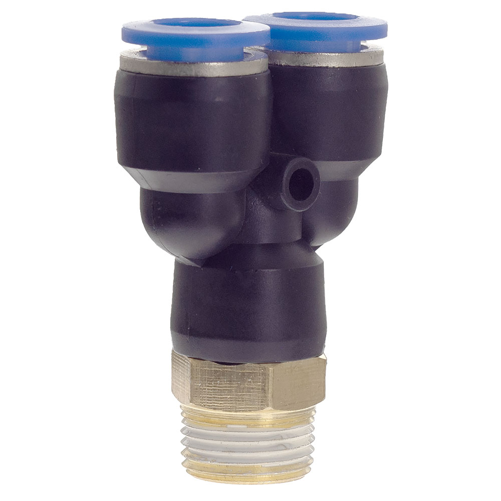 Штуцер цанговый Sigma (Y-образный) Ø10 мм МТ 3/8"