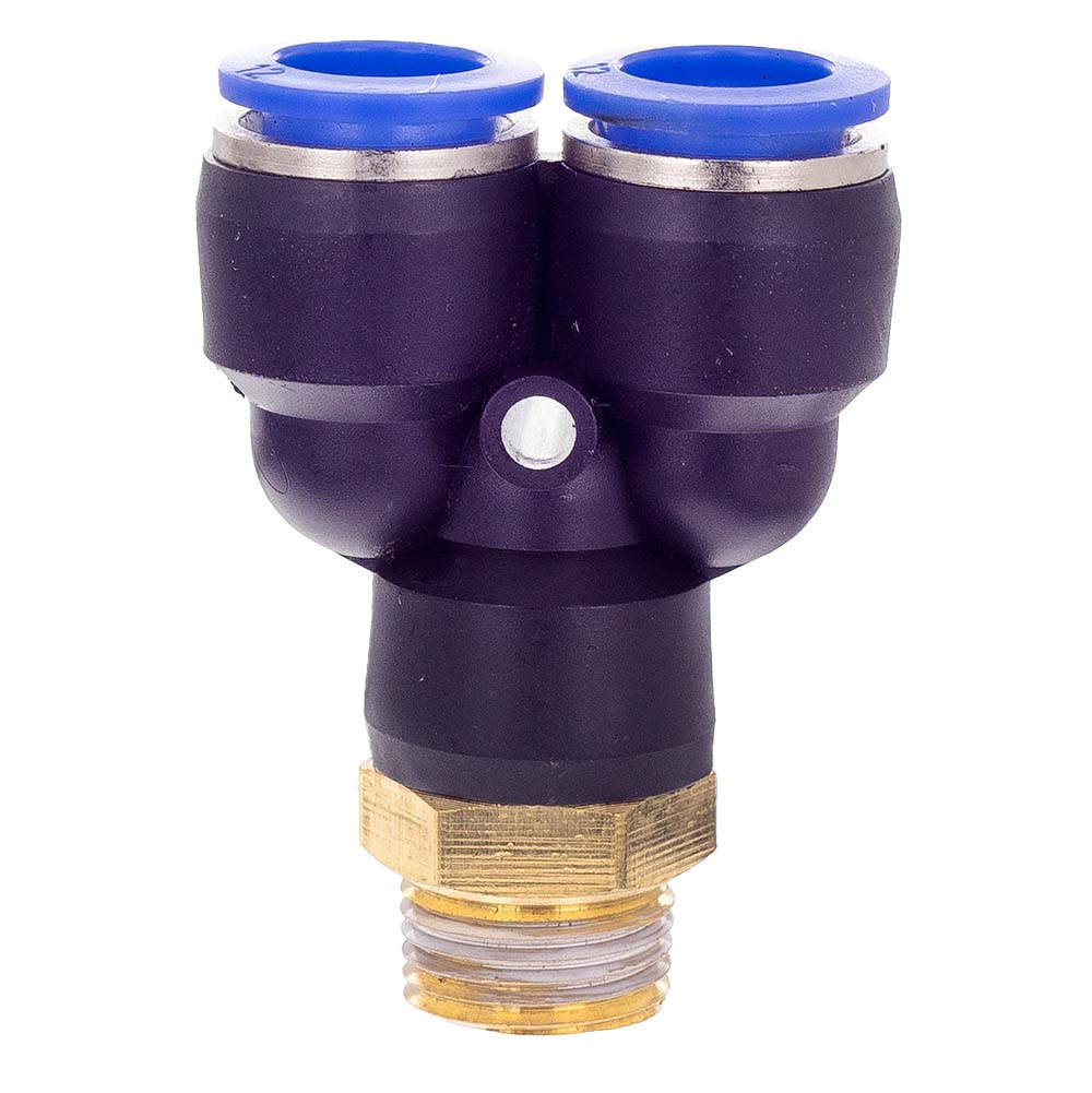 Штуцер цанговый Sigma (Y-образный) Ø12 мм МТ 3/8"