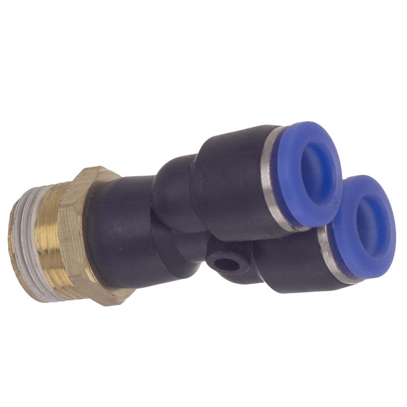 Штуцер цанговый Sigma (Y-образный) Ø8 мм МТ 3/8"