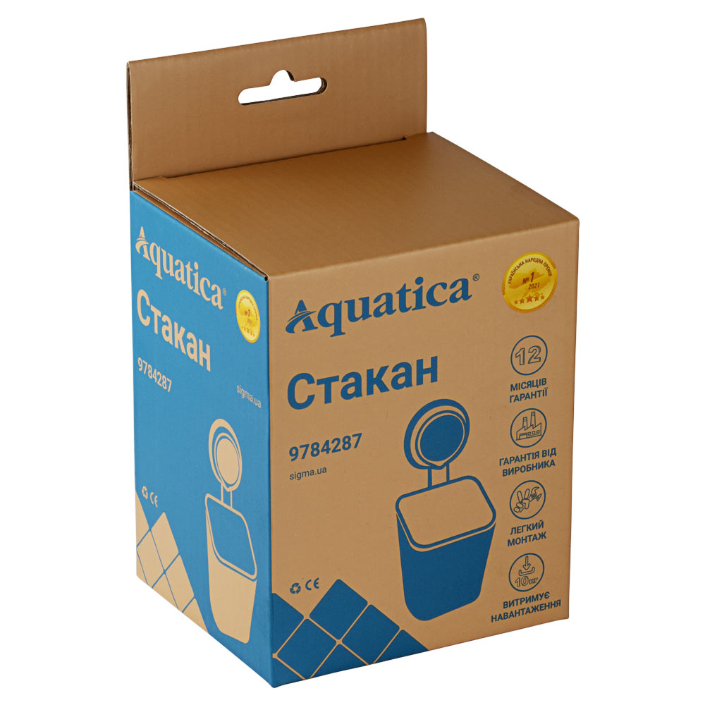 Склянка Aquatica s42 на вакуумній присосці 94×92×195 мм