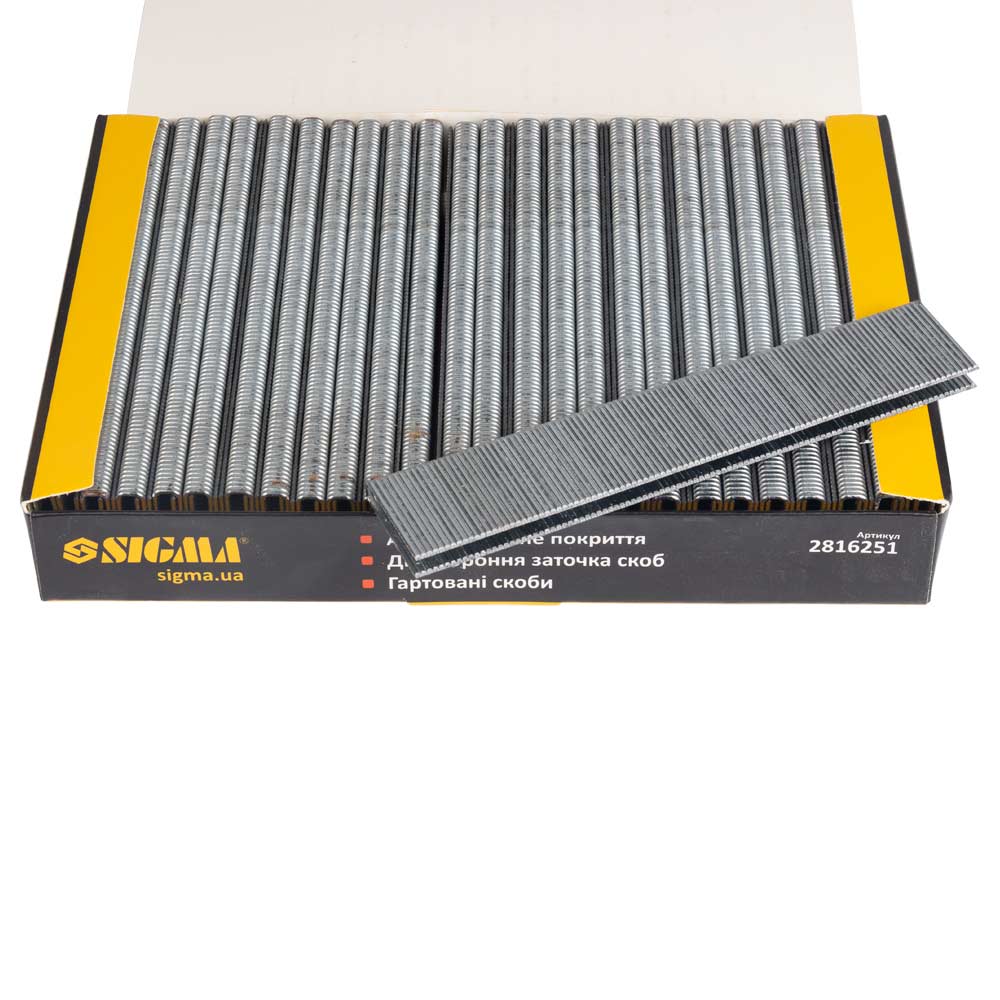 Скоби Sigma 25 x 5.8мм для пневмостеплера 5000 шт