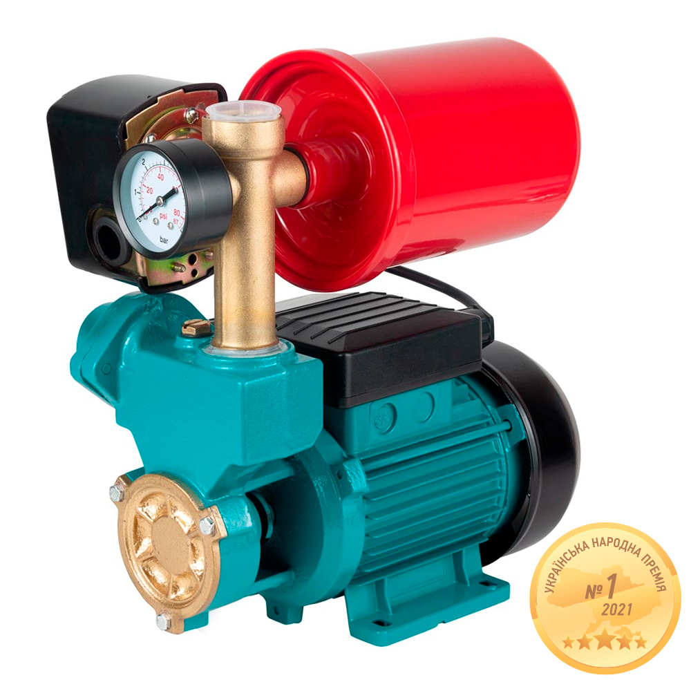 Станція Aquatica 0.37кВт Hmax 32м Qmax 40л/хв (вихровий насос) 1л