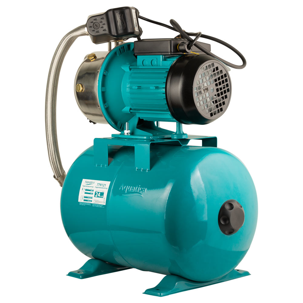 Станція Aquatica 1.1кВт Hmax 50м Qmax 60л/хв (самовсмоктуючий насос нерж) 24л Україна