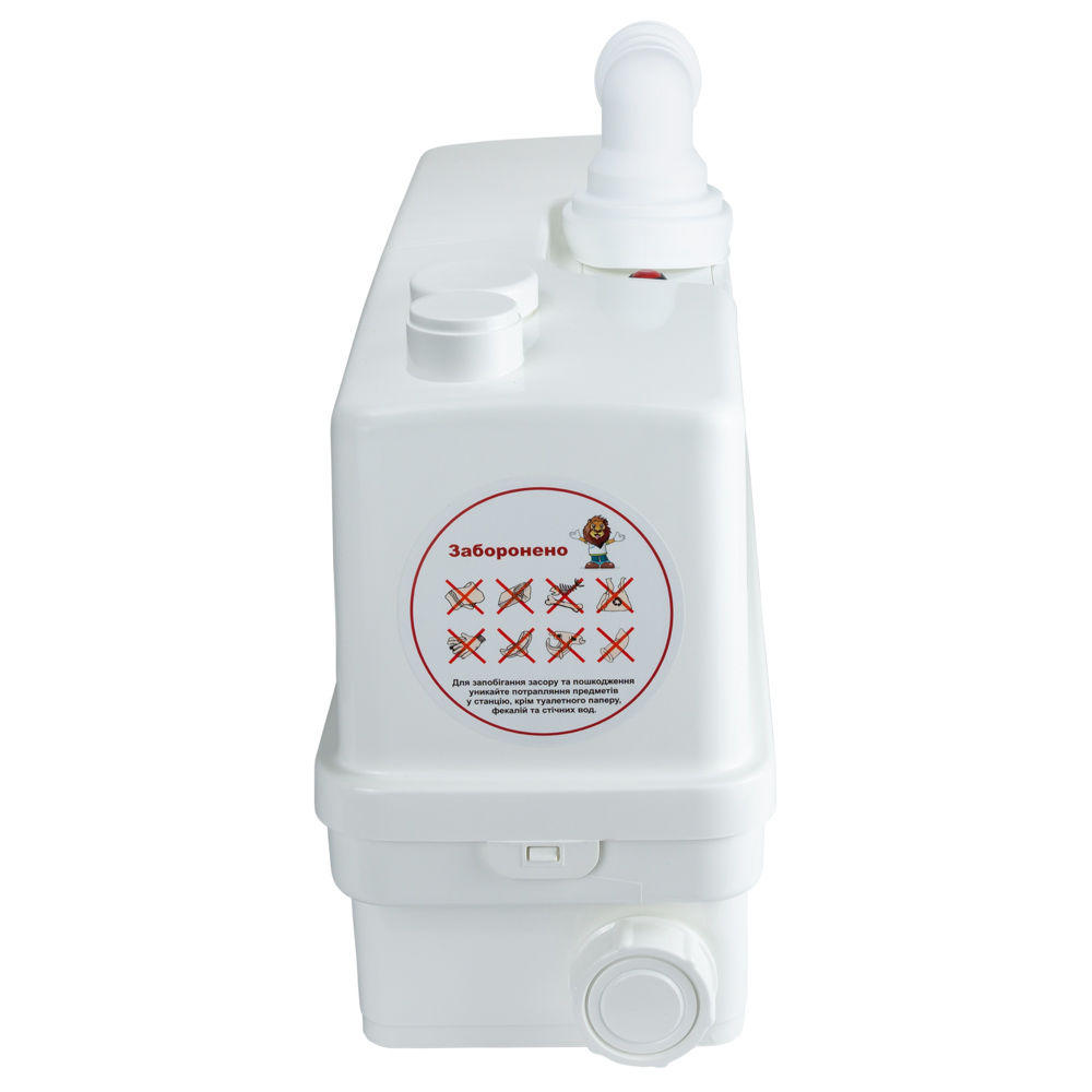 Станція каналізаційна Leo 0.6кВт Hmax 8.5 м Qmax 110л/хв 3 входу 3.0 WC601С