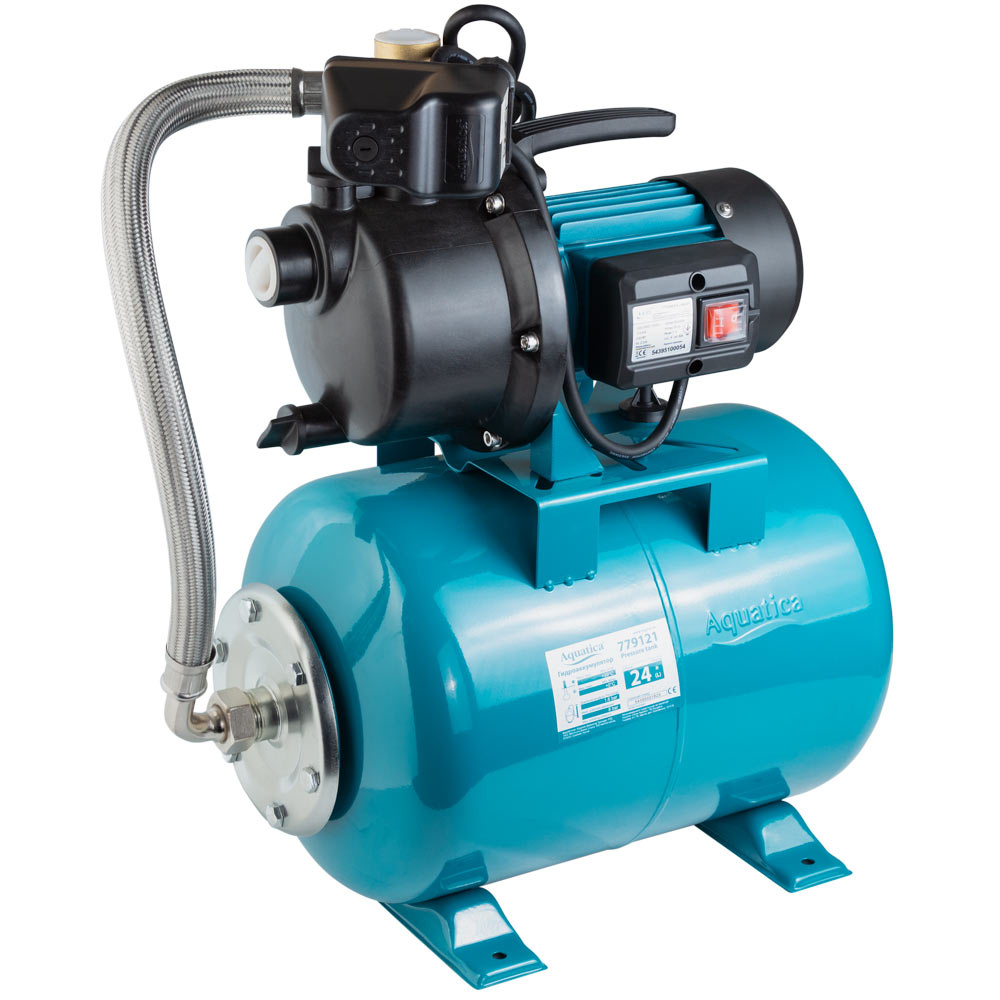 Станція Leo 0.6кВт Hmax 35м Qmax 50л/хв пластик (самовсмоктуючий насос) 24л Україна