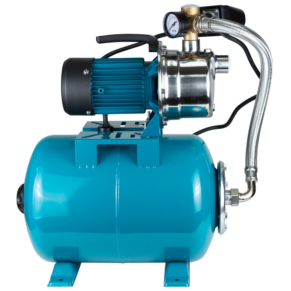 Станція Leo 0.6кВт Hmax 35м Qmax 50л/хв (самовсмоктуючий насос нерж) 24л Україна