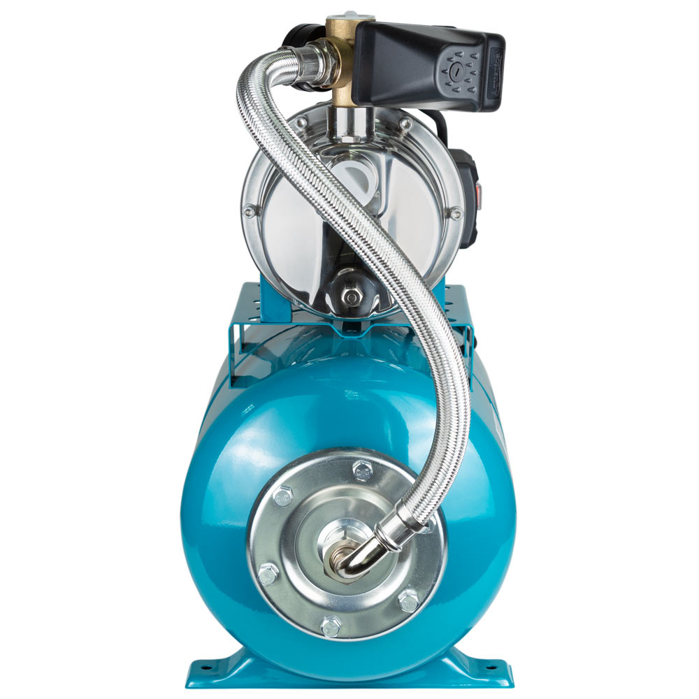 Станція Leo 0.6кВт Hmax 35м Qmax 50л/хв (самовсмоктуючий насос нерж) 24л Україна