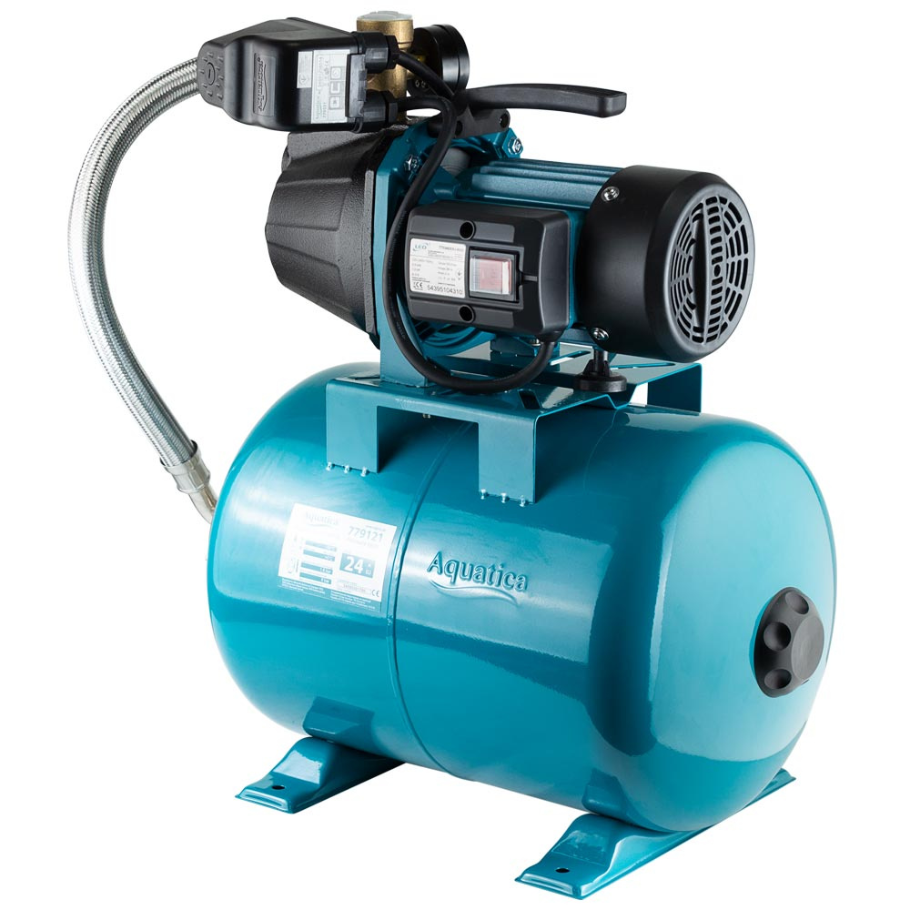 Станція Leo 0.8кВт Hmax 38м Qmax 58л/хв (самовсмоктуючий насос) 24л