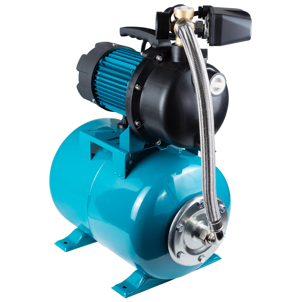 Станція Leo 1.0кВт Hmax 44м Qmax 73л/хв пластик (самовсмоктуючий насос) 24л Україна