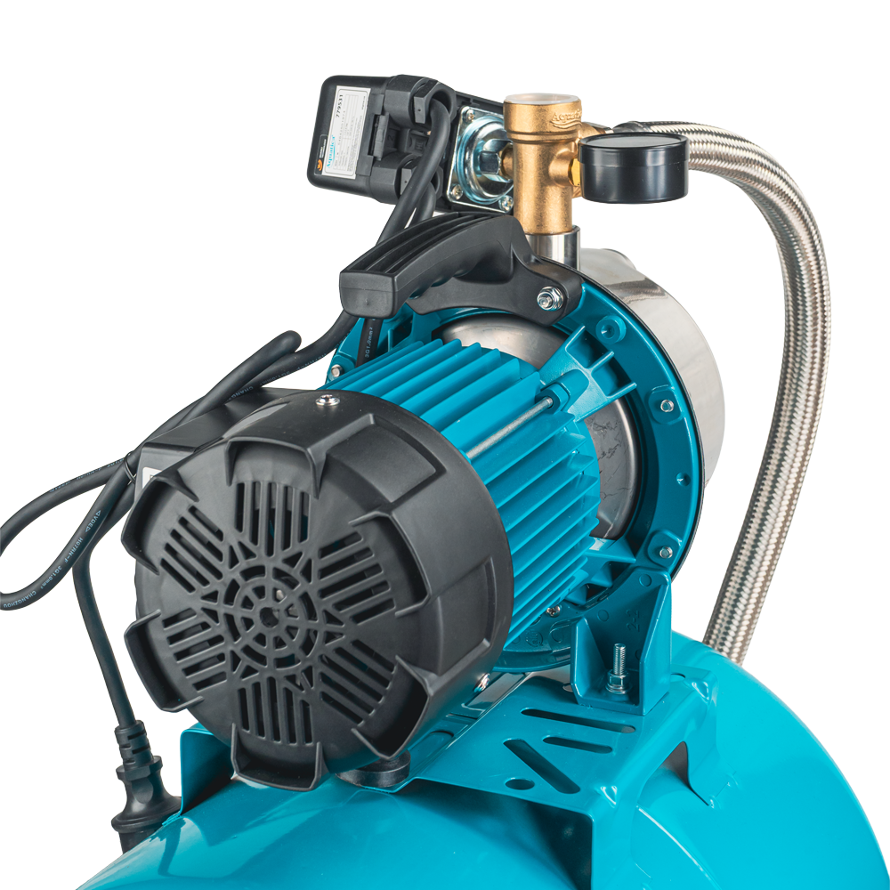 Станція Leo 1.0кВт Hmax 44м Qmax 73л/хв (самовсмоктуючий насос нерж) 50л Україна