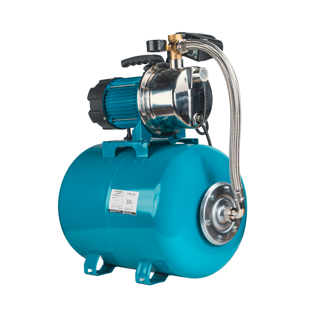 Станція Leo 1.2кВт Hmax 48м Qmax 80л/хв (самовсмоктуючий насос нерж) 50л Україна