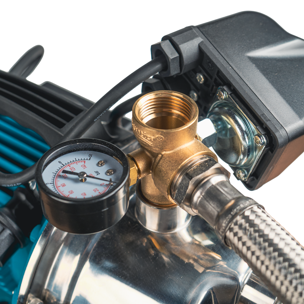 Станція Leo 1.2кВт Hmax 48м Qmax 80л/хв (самовсмоктуючий насос нерж) 50л Україна