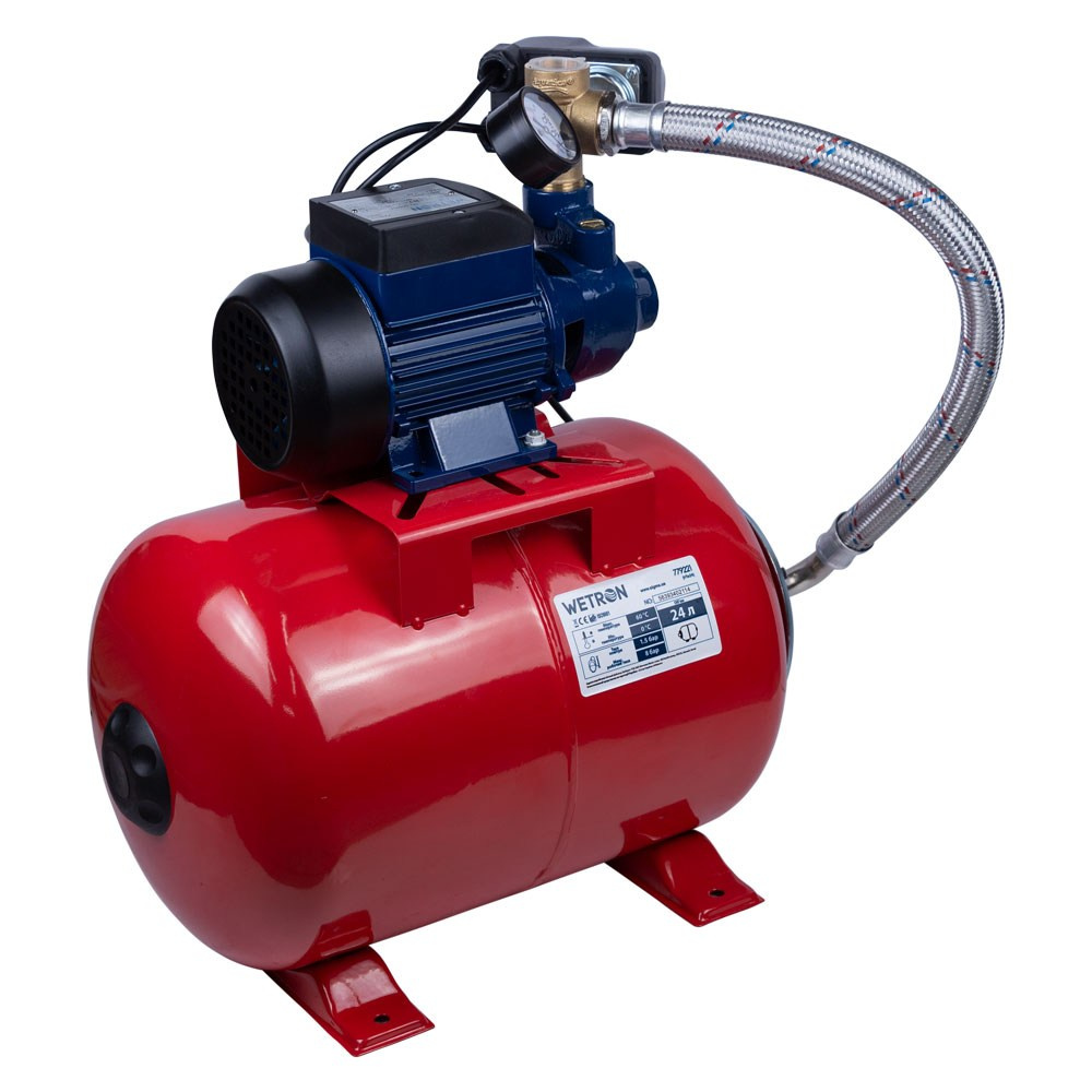 Станція Wetron 0.37кВт Hmax 35м Qmax 35л/хв (вихровий насос) 24л Україна