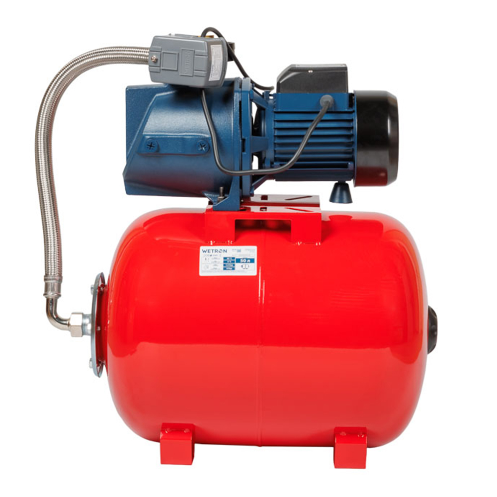 Станція Wetron 1.1кВт Hmax 45м Qmax 85л/хв (самовсмоктуючий насос) 50л Україна