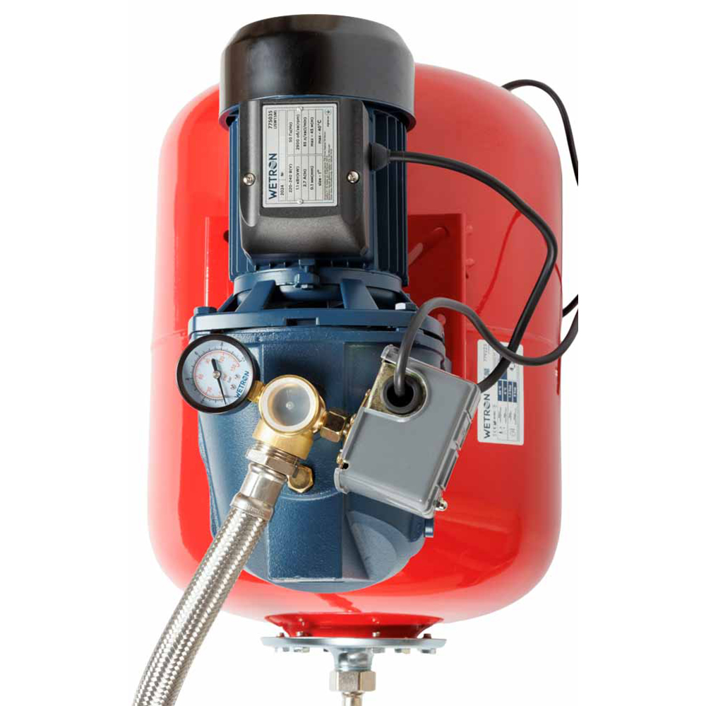 Станція Wetron 1.1кВт Hmax 45м Qmax 85л/хв (самовсмоктуючий насос) 50л Україна