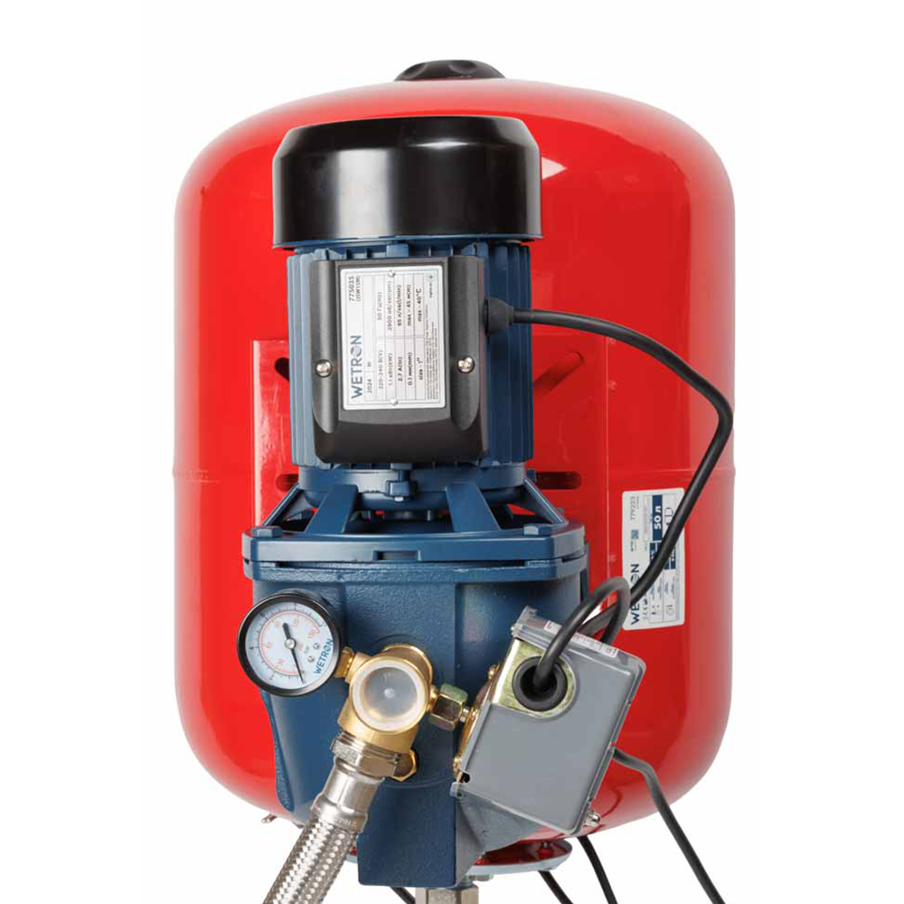 Станція Wetron 1.1кВт Hmax 45м Qmax 85л/хв (самовсмоктуючий насос) 50л Україна