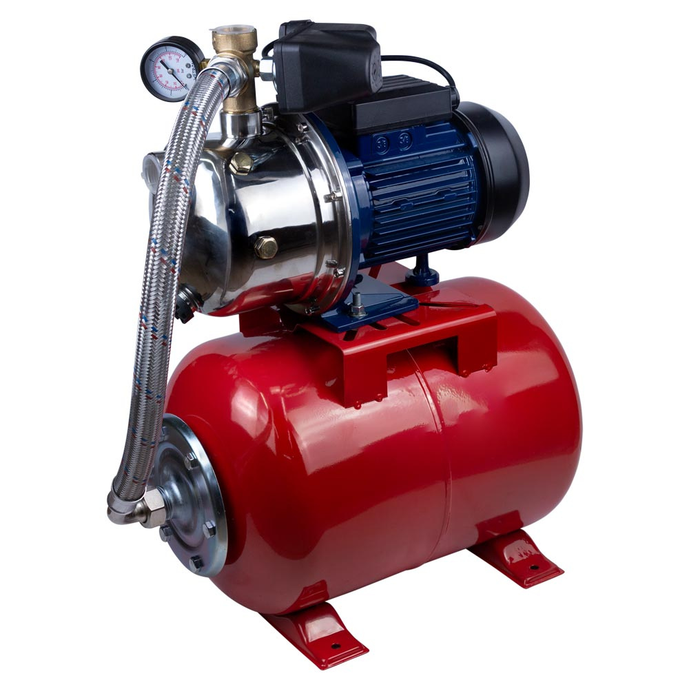 Станція Wetron 1.1кВт Hmax 48м Qmax 60л/хв (самовсмоктуючий насос нерж) 24л Україна