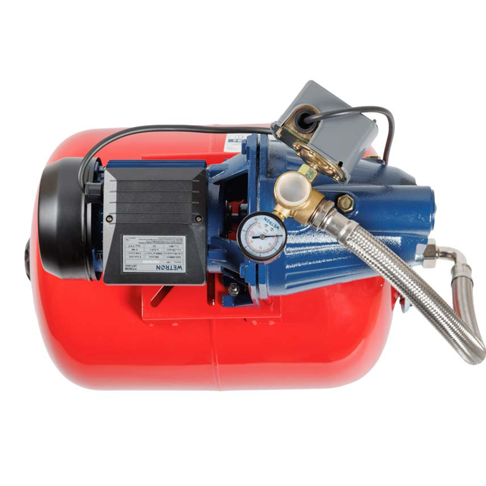 Станція Wetron 1.1кВт Hmax 52м Qmax 70л/хв (самовсмоктуючий насос) 50л Україна