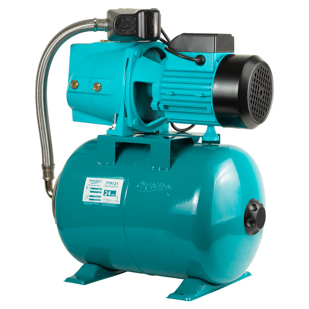 Станція Aguatica 0.75кВт Hmax 42 м Qmax 80л/хв (самовсмоктуючий насос) 24 л Україна
