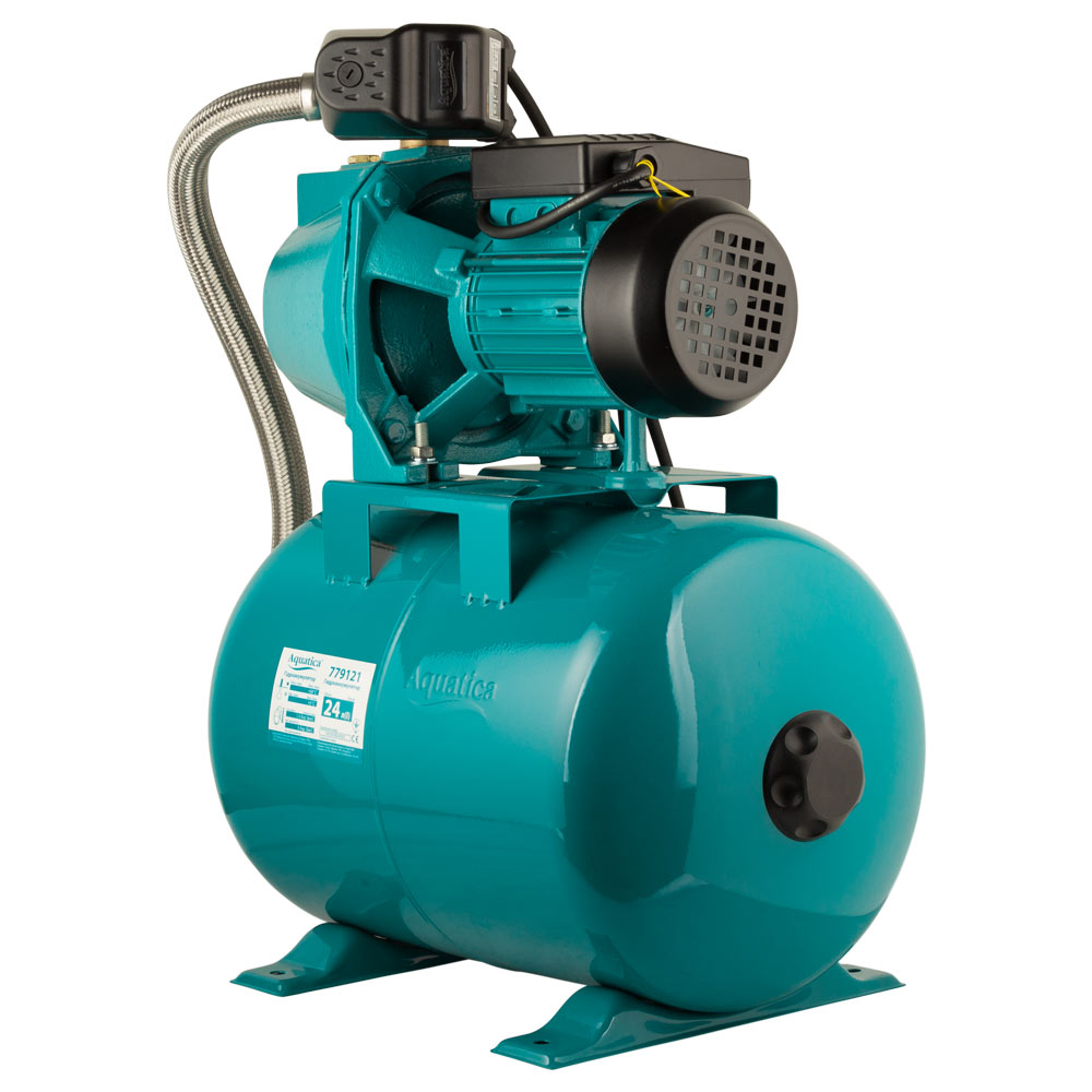 Станція Aguatica 0.75кВт Hmax 48 м Qmax 55л/хв (самовсмоктуючий насос) 24 л Україна