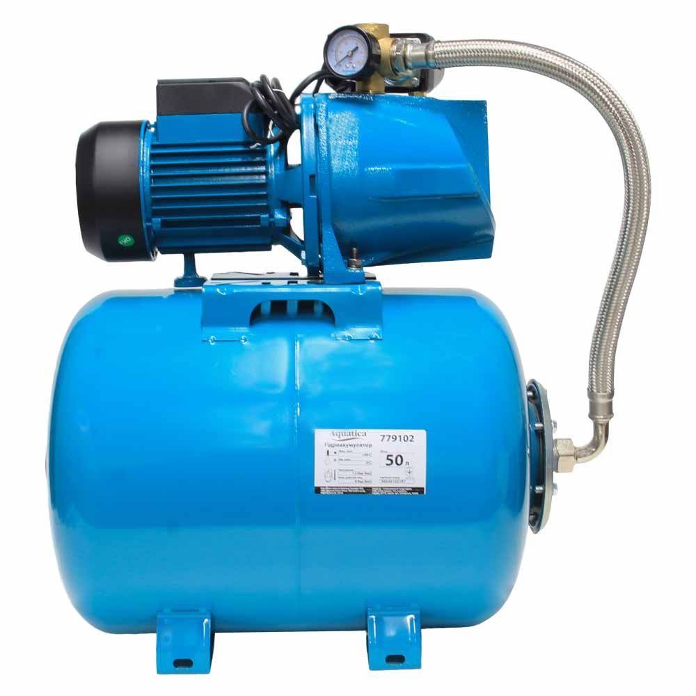 Станція Aguatica 1.1кВт Hmax 48 м Qmax 85л/хв (самовсмоктуючий насос) 50 л Україна