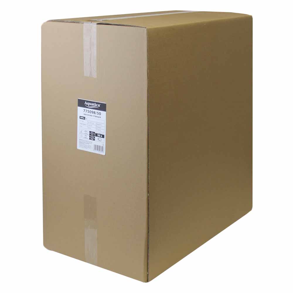 Станция Aguatica 1.1кВт Hmax 50 м Qmax 60л/мин (самовсасывающий насос нерж) 50 л Украина