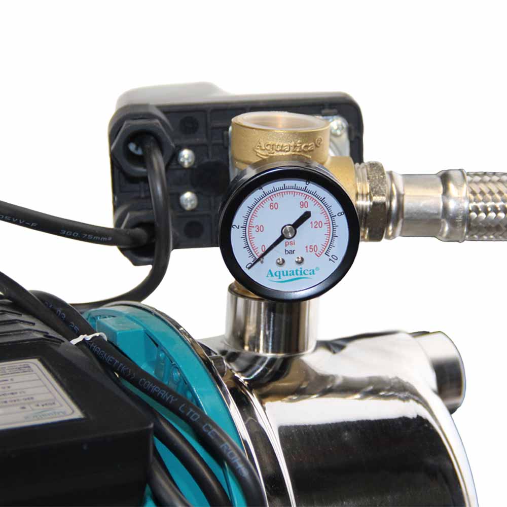 Станция Aguatica 1.1кВт Hmax 50 м Qmax 60л/мин (самовсасывающий насос нерж) 50 л Украина