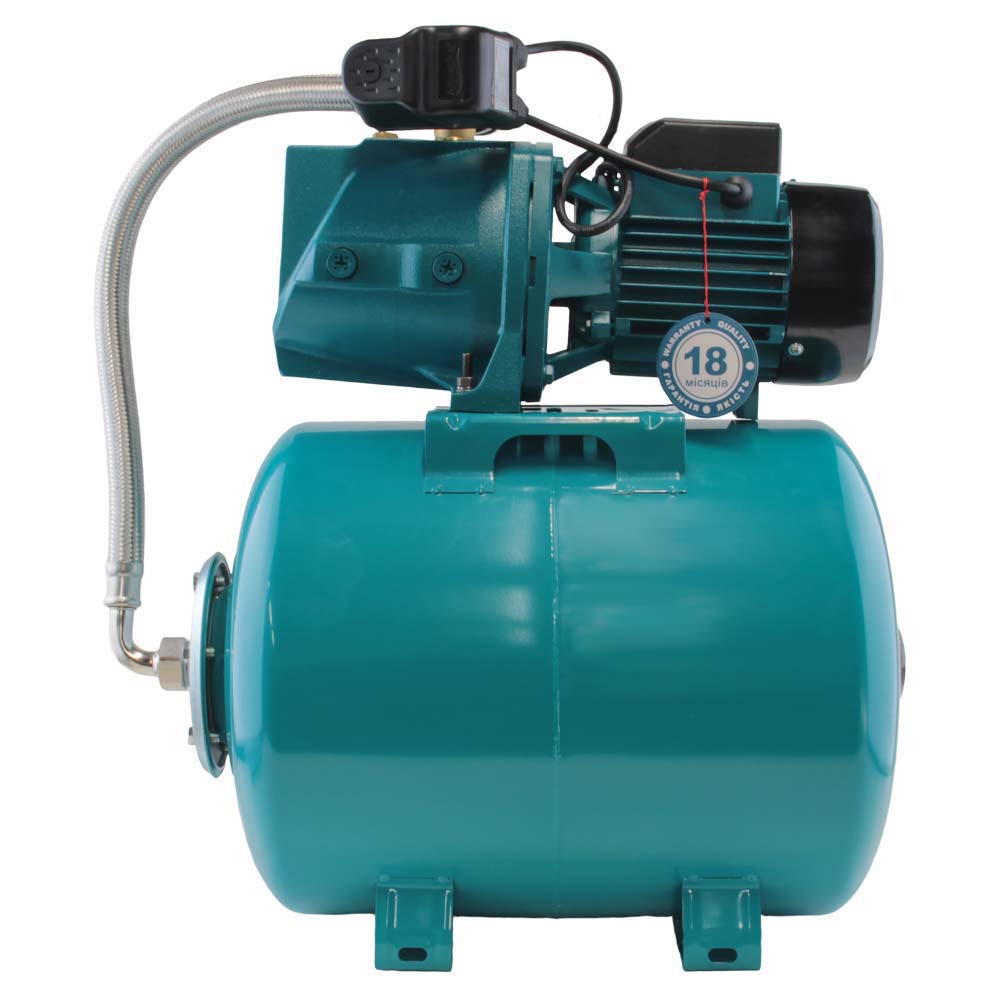 Станція Leo 1.1кВт Hmax 55 м Qmax 80л/хв (самовсмоктуючий насос) 50 л Україна