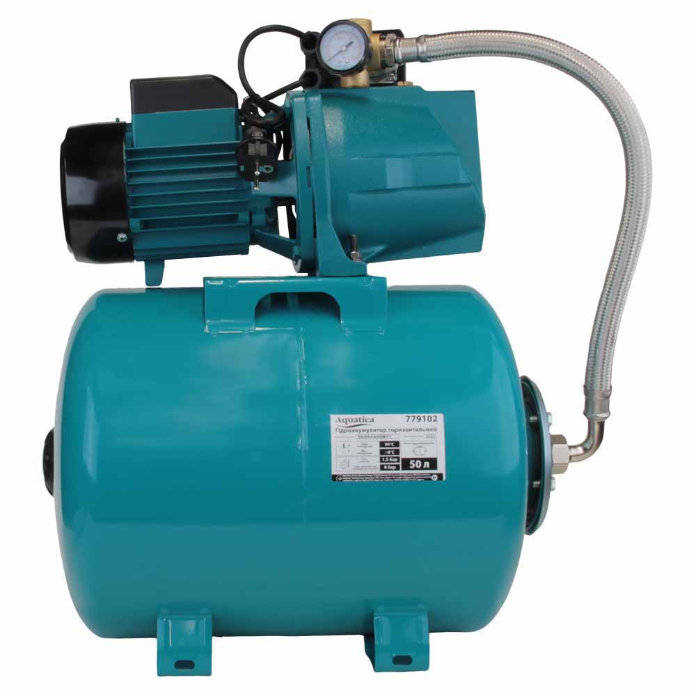 Станція Leo 1.1кВт Hmax 55 м Qmax 80л/хв (самовсмоктуючий насос) 50 л Україна