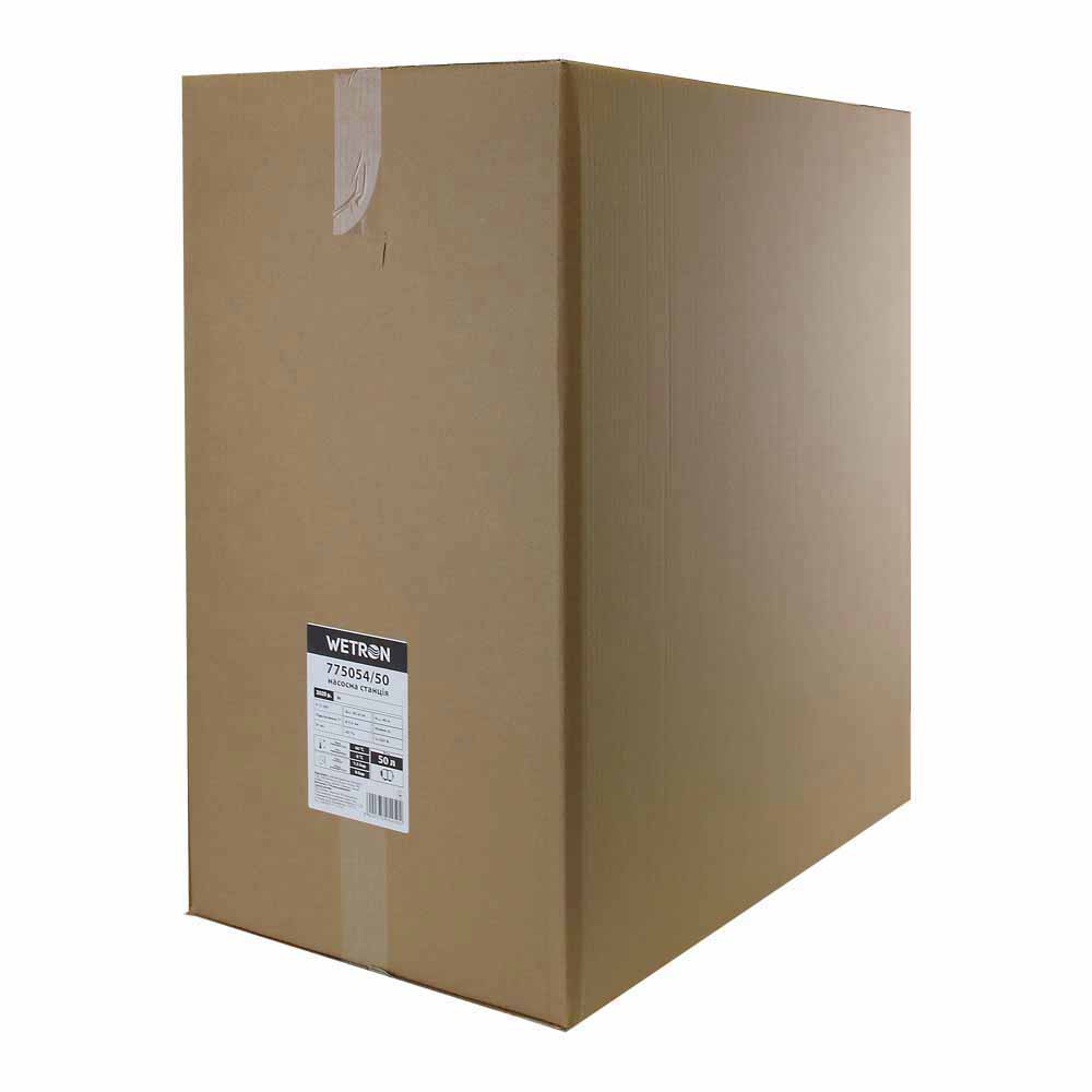 Станция Wetron 1.1кВт Hmax 48 м Qmax 60л/мин (самовсасывающий насос нерж) 50 л Украина