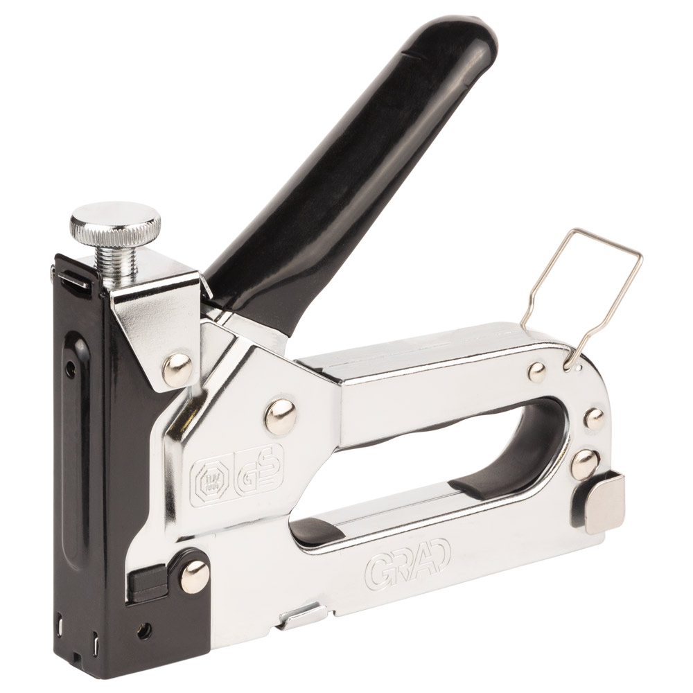 Степлер Grad з регулятором для скоб хром 4-14 мм
