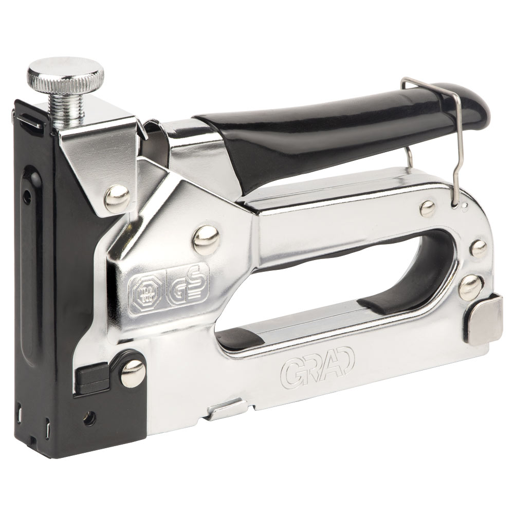 Степлер Grad з регулятором для скоб хром 4-14 мм