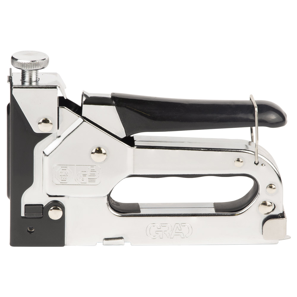 Степлер Grad з регулятором для скоб хром 4-14 мм