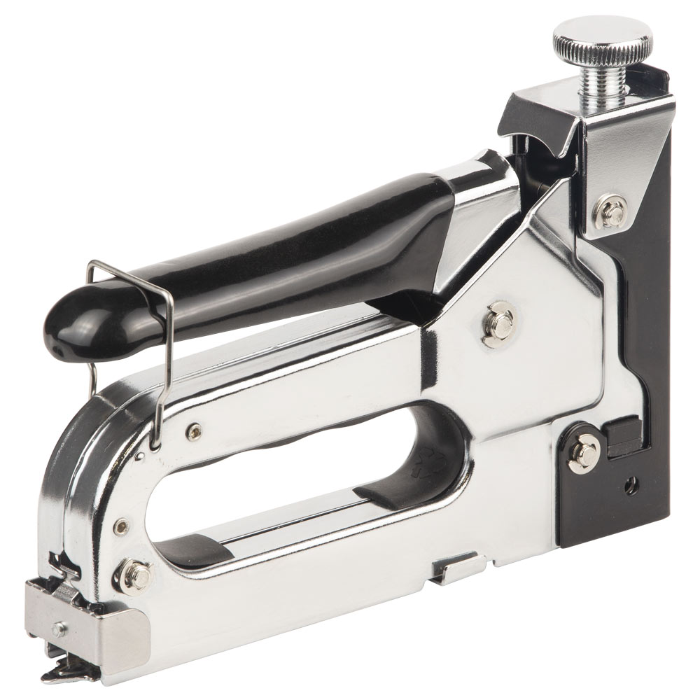 Степлер Grad з регулятором для скоб хром 4-14 мм