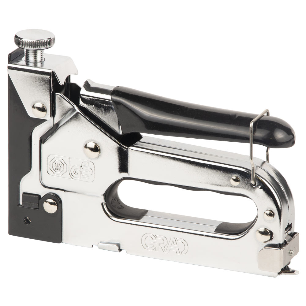 Степлер Grad з регулятором для скоб хром 4-14 мм