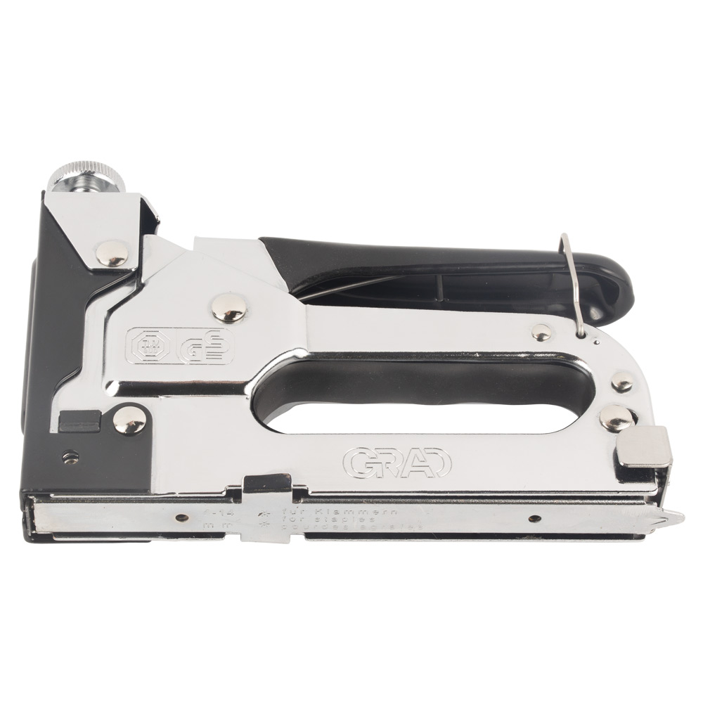 Степлер Grad з регулятором для скоб хром 4-14 мм