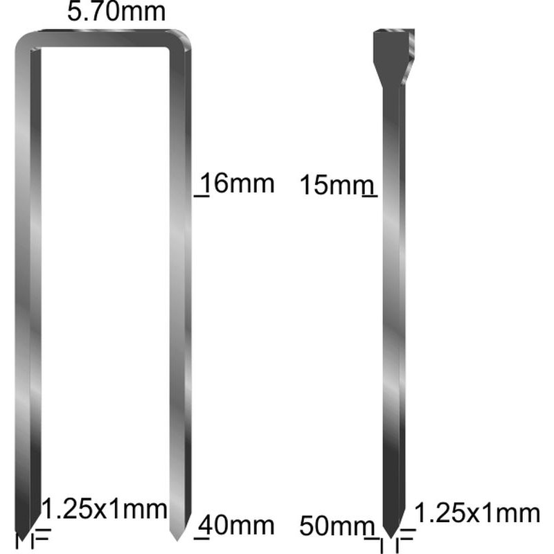 Степлер Sigma пневматичний комбінований (скоба 5.7 (16-40) 1.25 х 1; цвях (15-50) 1.25 х 1)