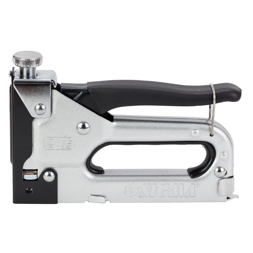 Степлер Sigma з регулятором для скоб хром 4-14 мм