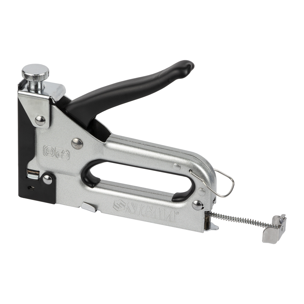 Степлер Sigma з регулятором для скоб хром 4-14 мм