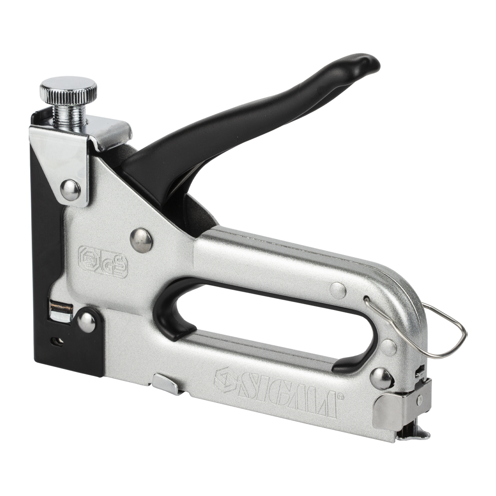 Степлер Sigma з регулятором для скоб хром 4-14 мм
