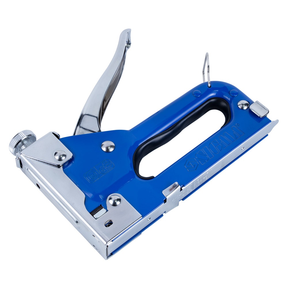 Степлер Sigma з регулятором для скоб синій 4-14 мм